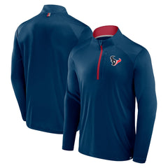Fanatics Houston Texans Defender Long Sleeve Quarter-Zip Jacket Navy