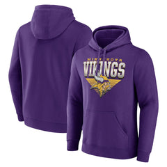 Fanatics Minnesota Vikings Geometric Chrome Pullover Hoodie Purple