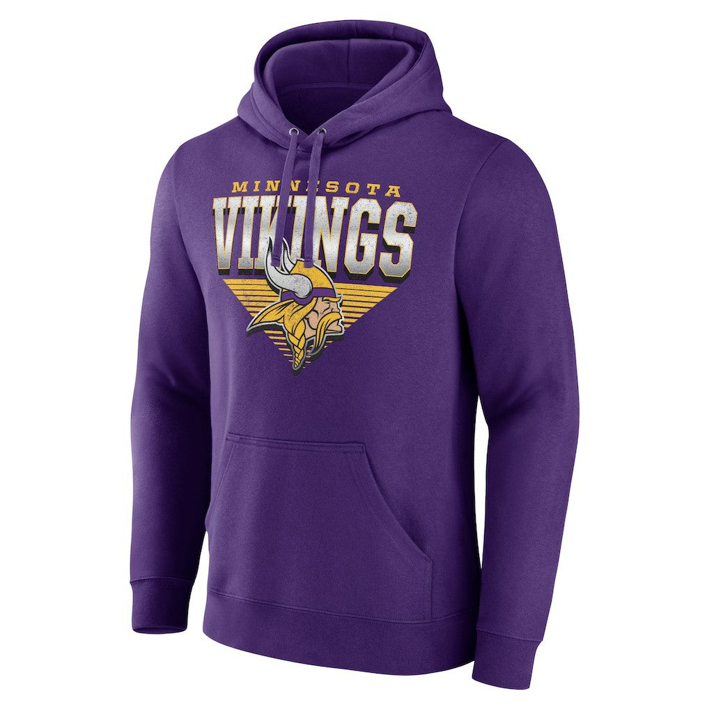 Fanatics Minnesota Vikings Geometric Chrome Pullover Hoodie Purple