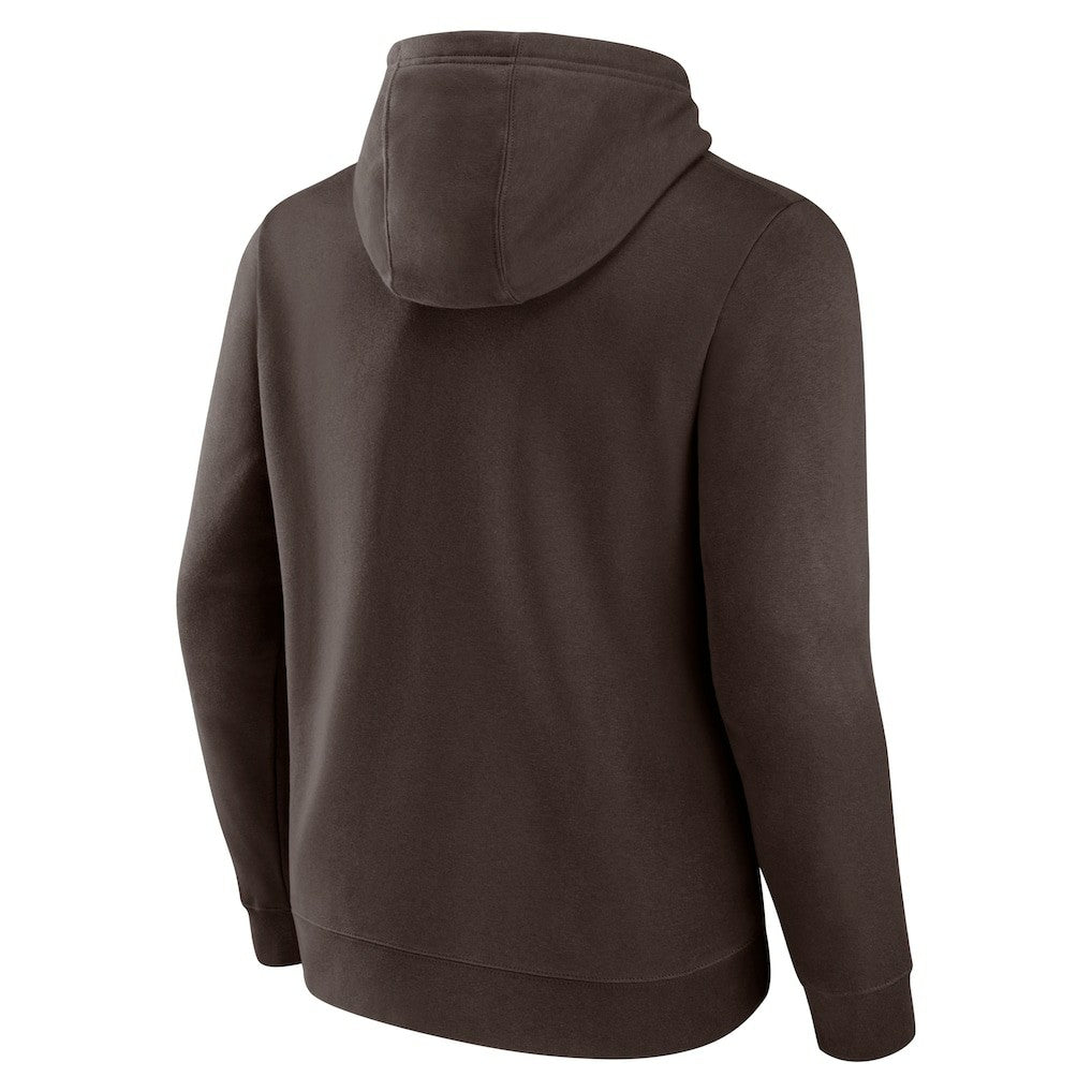 Fanatics Cleveland Browns Geometric Chrome Pullover Hoodie Brown