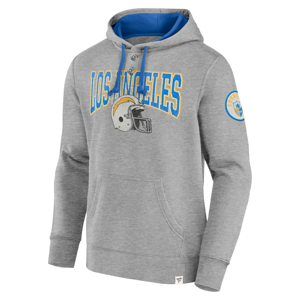 Fanatics Los Angeles Chargers Label Maker Pullover Hoodie Gray
