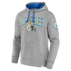 Fanatics Los Angeles Chargers Label Maker Pullover Hoodie Gray