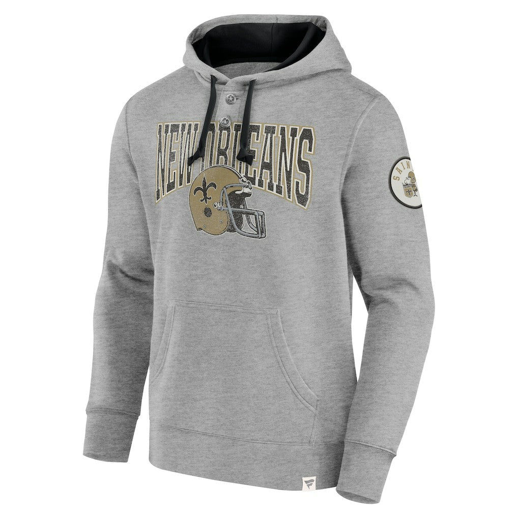 Fanatics New Orleans Saints Label Maker Pullover Hoodie Black