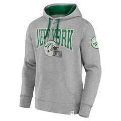 Fanatics New York Jets Label Maker Pullover Hoodie Heather Gray