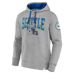 Fanatics Seattle Seahawks Label Maker Pullover Hoodie Heather Gray