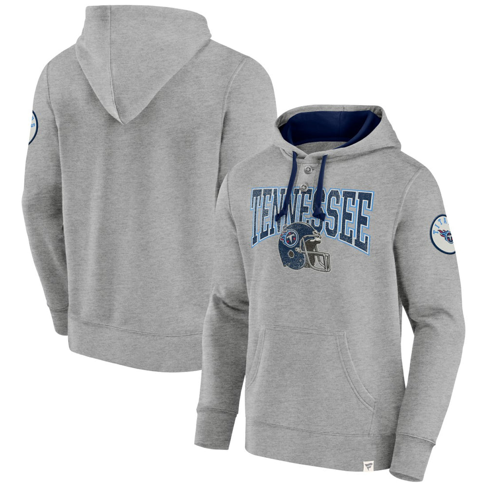 Fanatics Tennessee Titans Label Maker Pullover Hoodie Heather Gray