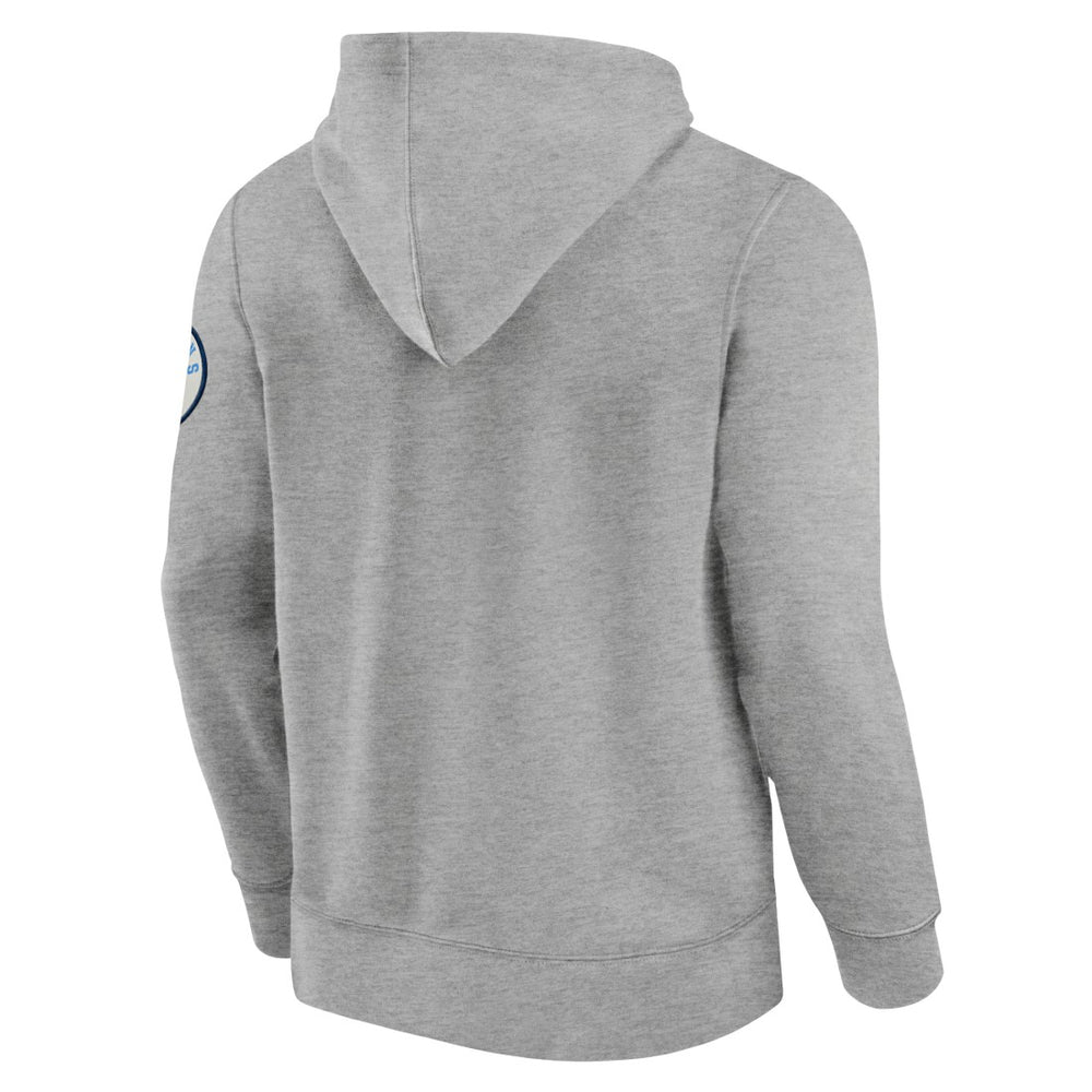 Fanatics Tennessee Titans Label Maker Pullover Hoodie Heather Gray