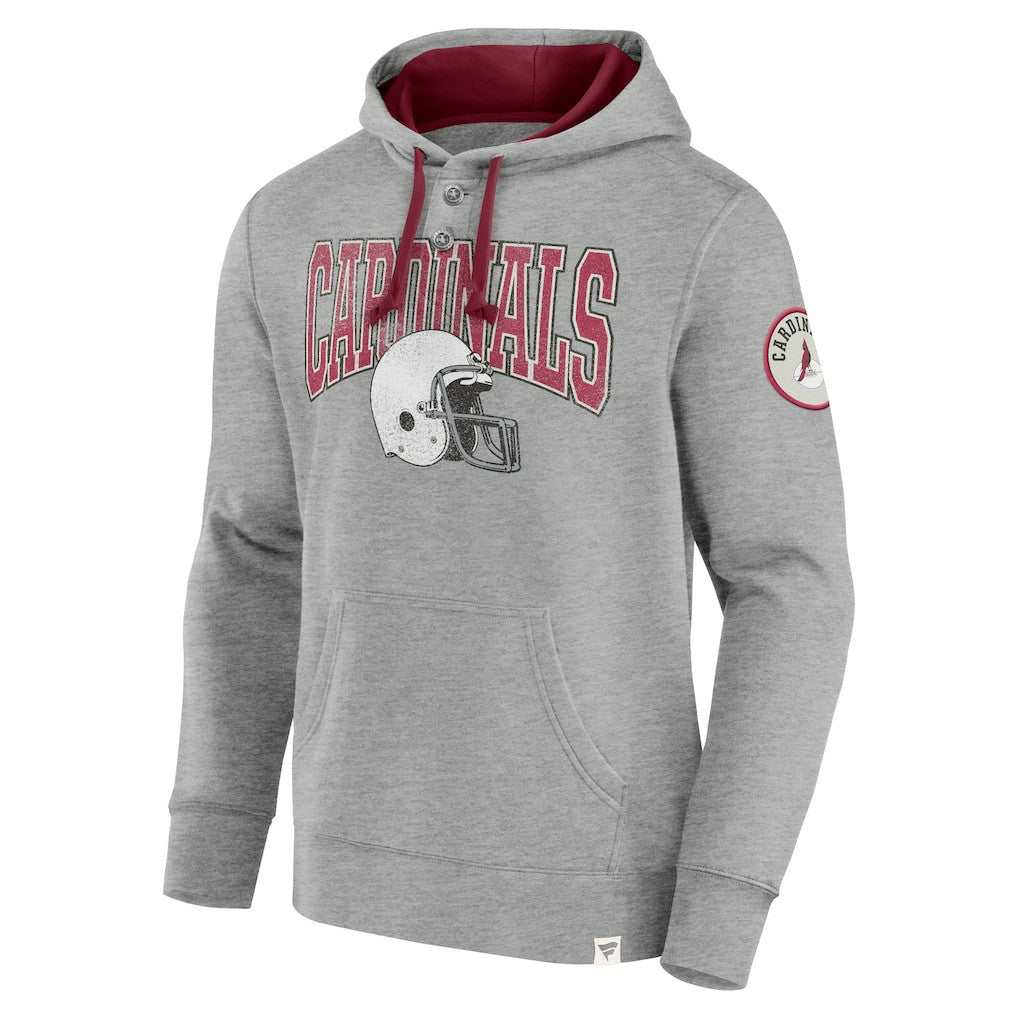 Fanatics Arizona Cardinals Label Maker Pullover Hoodie Heather Gray