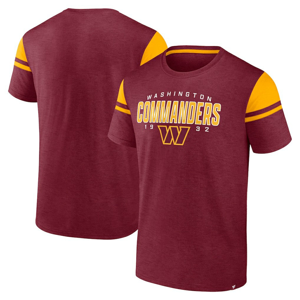 Fanatics Washington Commanders Old School Play Slub T-Shirt Burgundy