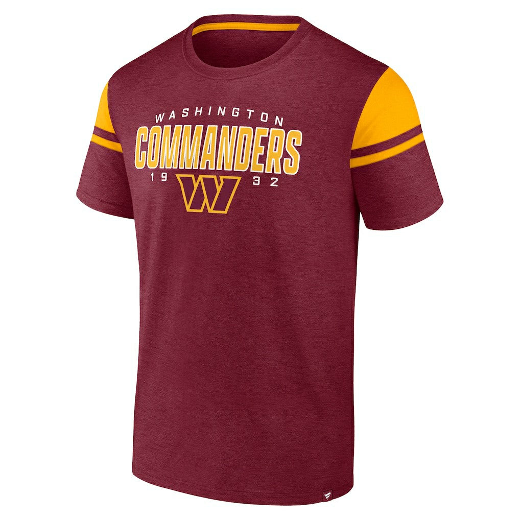 Fanatics Washington Commanders Old School Play Slub T-Shirt Burgundy