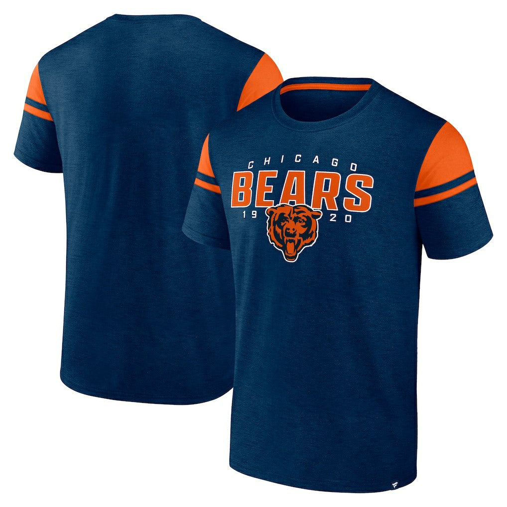Fanatics Chicago Bears Old School Play Slub T-Shirt Navy