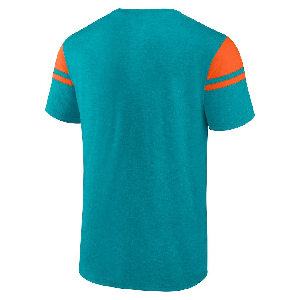 Fanatics Miami Dolphins Old School Play Slub T-Shirt Aqua