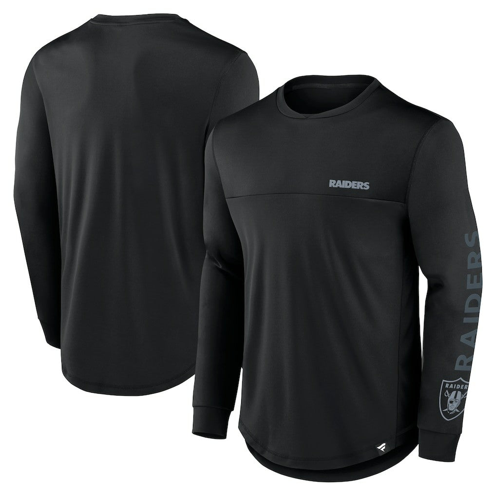 Fanatics Las Vegas Raiders Blackout Long Sleeve T-Shirt Black
