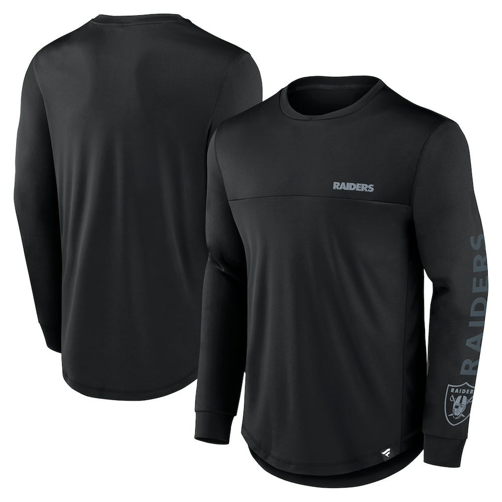 Fanatics Las Vegas Raiders Blackout Long Sleeve T-Shirt Black