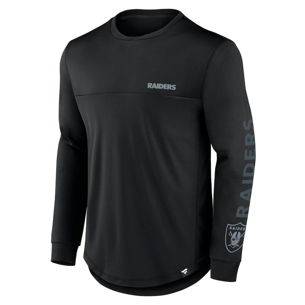 Fanatics Las Vegas Raiders Blackout Long Sleeve T-Shirt Black