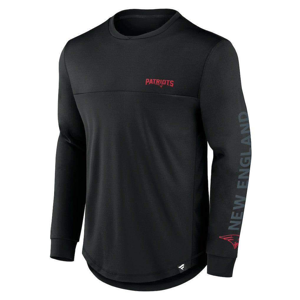 Fanatics New England Patriots Blackout Long Sleeve T-Shirt Black