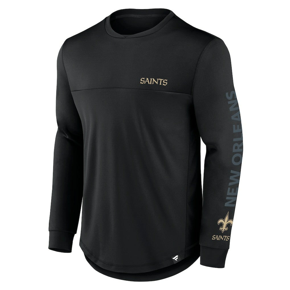 Fanatics New Orleans Saints Blackout Long Sleeve T-Shirt Black