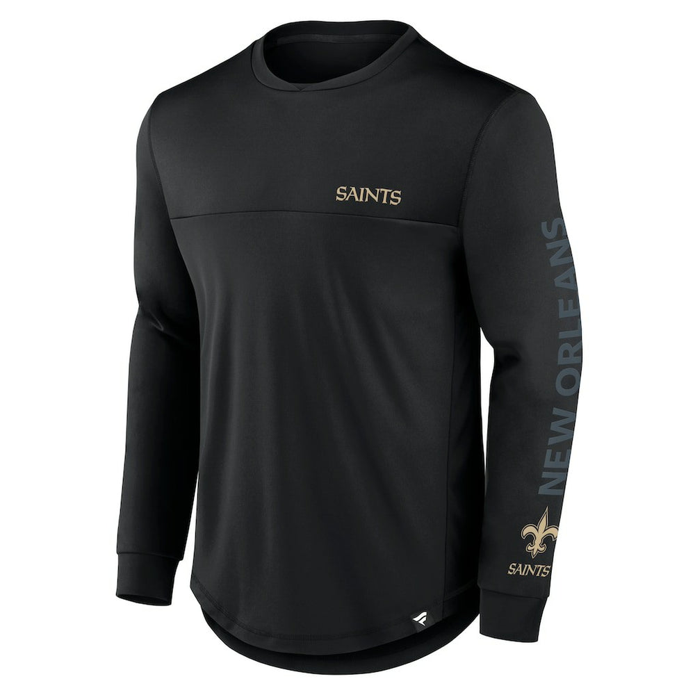 Fanatics New Orleans Saints Blackout Long Sleeve T-Shirt Black