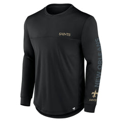 Fanatics New Orleans Saints Blackout Long Sleeve T-Shirt Black