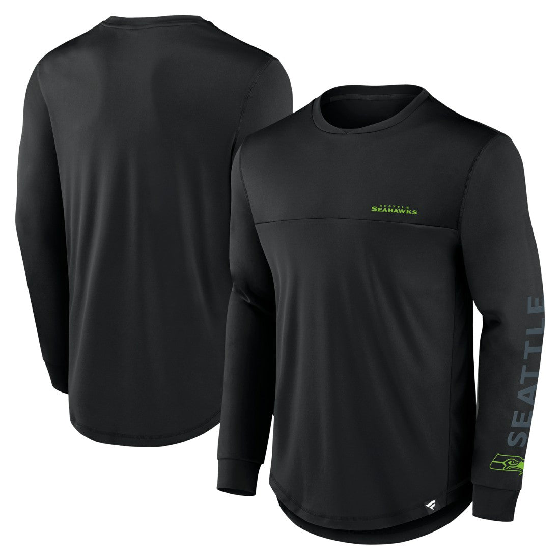 Fanatics Seattle Seahawks Blackout Long Sleeve T-Shirt Black