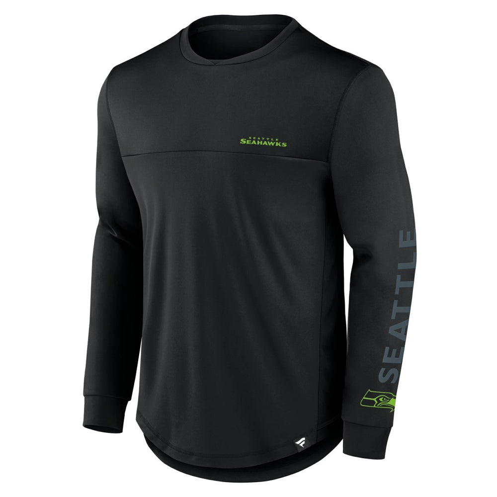 Fanatics Seattle Seahawks Blackout Long Sleeve T-Shirt Black