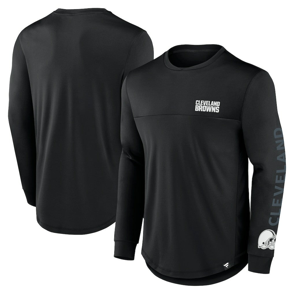 Fanatics Cleveland Browns Blackout Long Sleeve T-Shirt Black