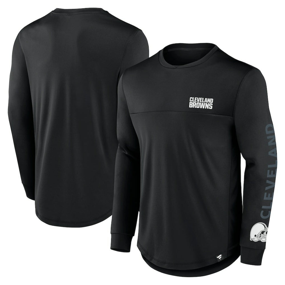 Fanatics Cleveland Browns Blackout Long Sleeve T-Shirt Black