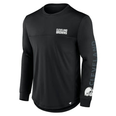 Fanatics Cleveland Browns Blackout Long Sleeve T-Shirt Black