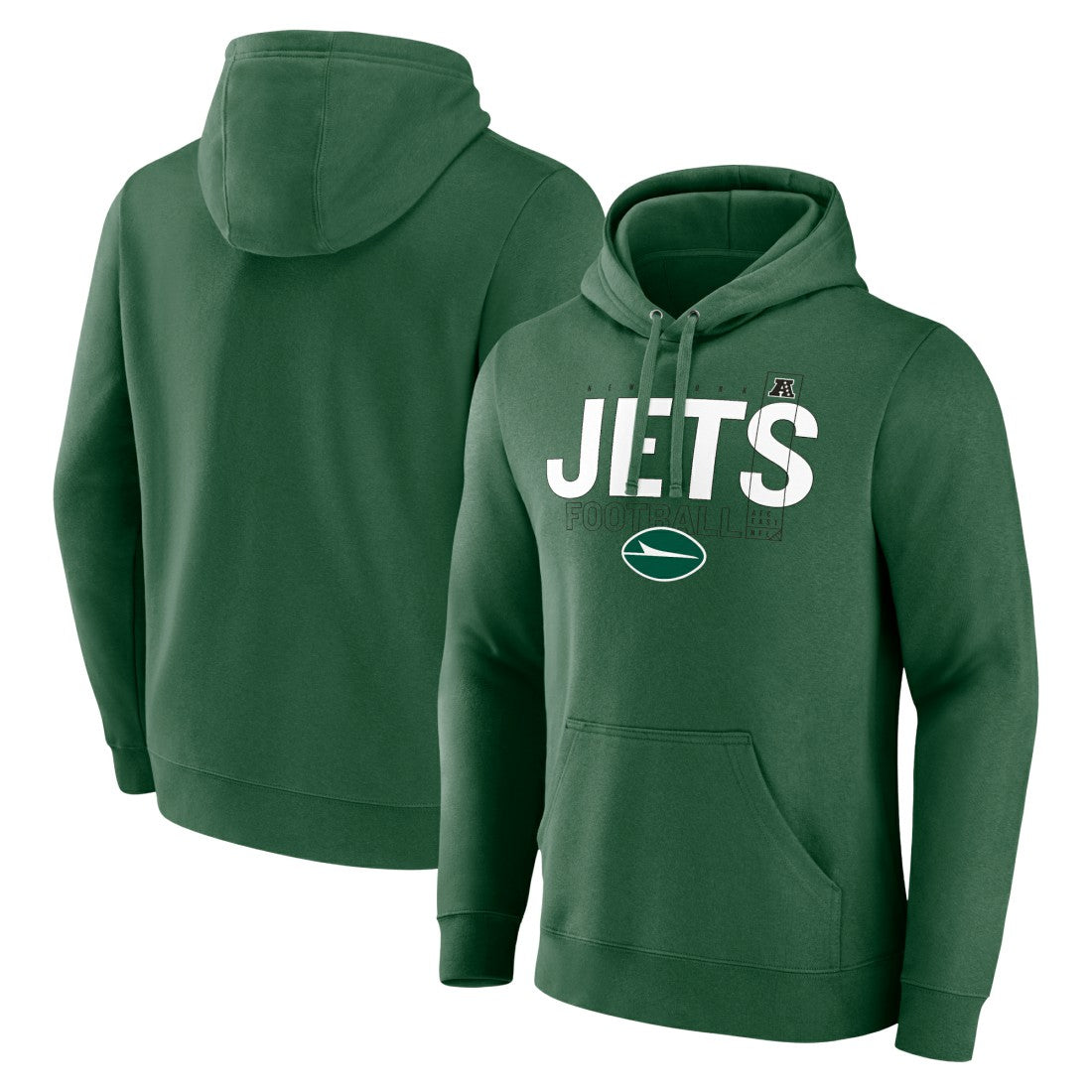 Fanatics New York Jets Pylon Outline Pullover Hoodie Green