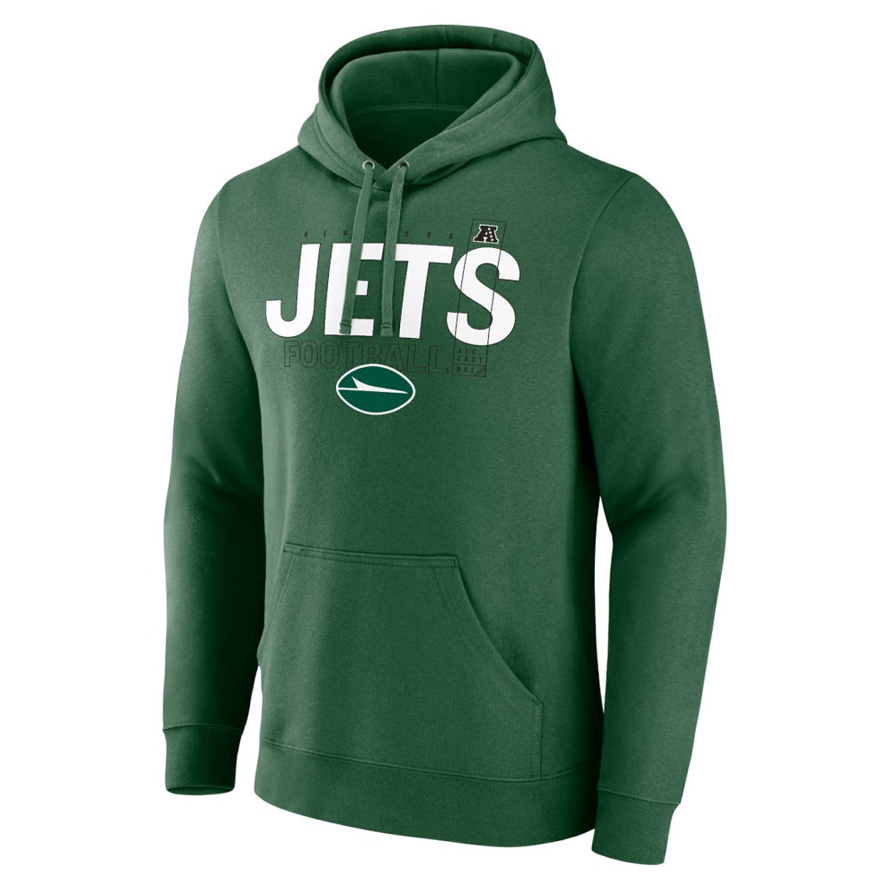 Fanatics New York Jets Pylon Outline Pullover Hoodie Green