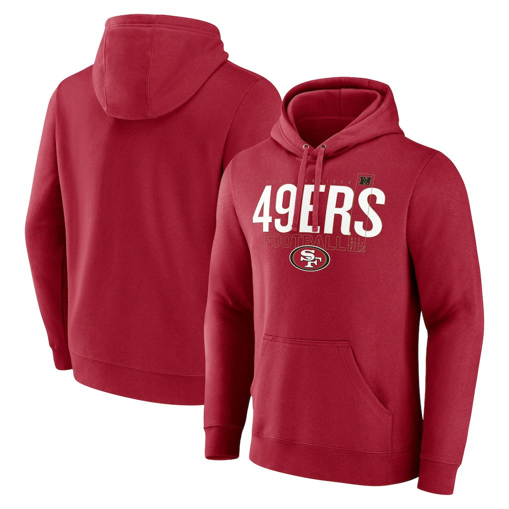 Fanatics San Francisco 49ers Pylon Outline Pullover Hoodie Scarlet
