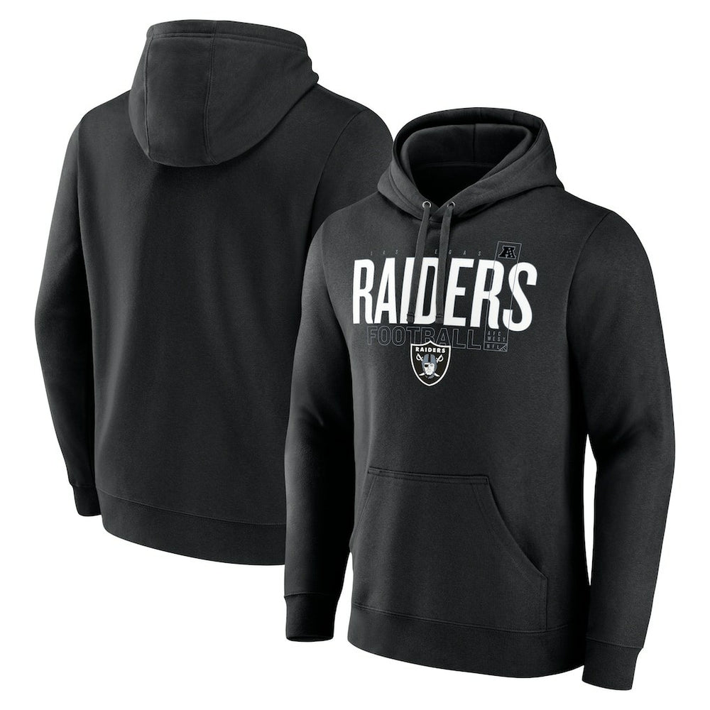 Fanatics Las Vegas Raiders Pylon Outline Pullover Hoodie Black