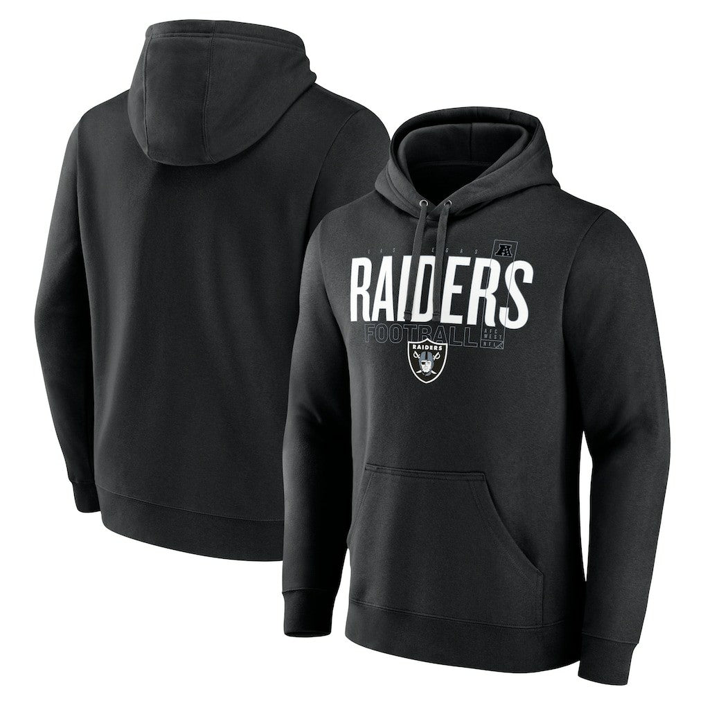 Fanatics Las Vegas Raiders Pylon Outline Pullover Hoodie Black