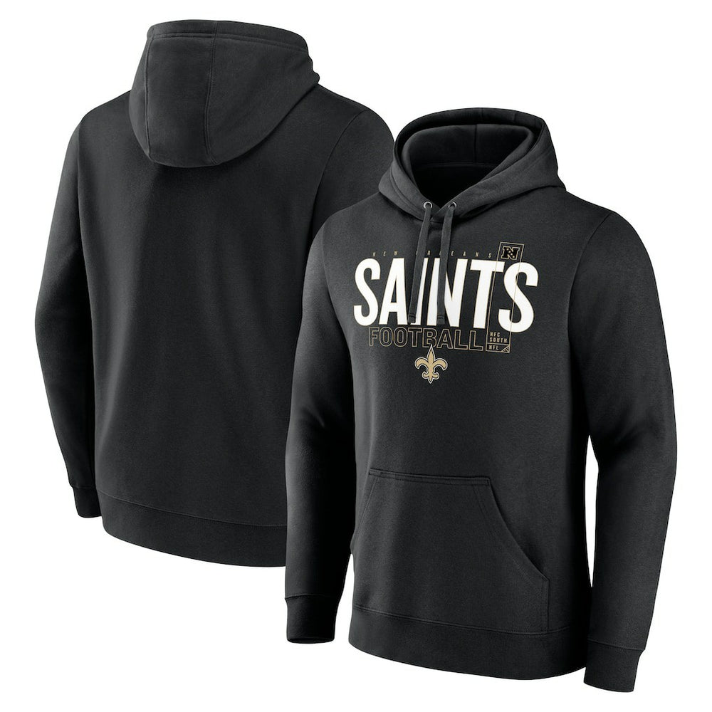 Fanatics New Orleans Saints Pylon Outline Pullover Hoodie Black