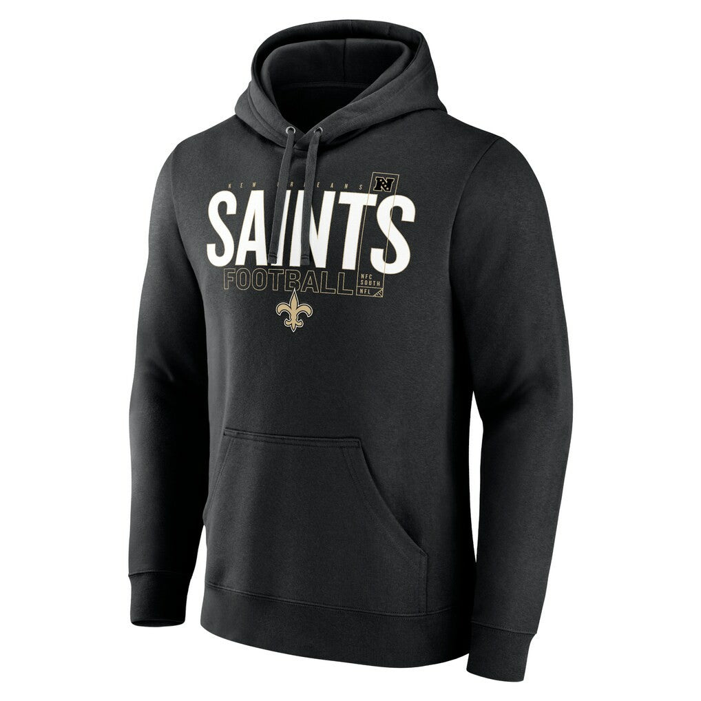 Fanatics New Orleans Saints Pylon Outline Pullover Hoodie Black