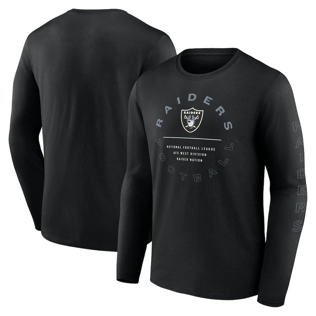 Fanatics Las Vegas Raiders Stat Sheet Long Sleeve T-Shirt Black
