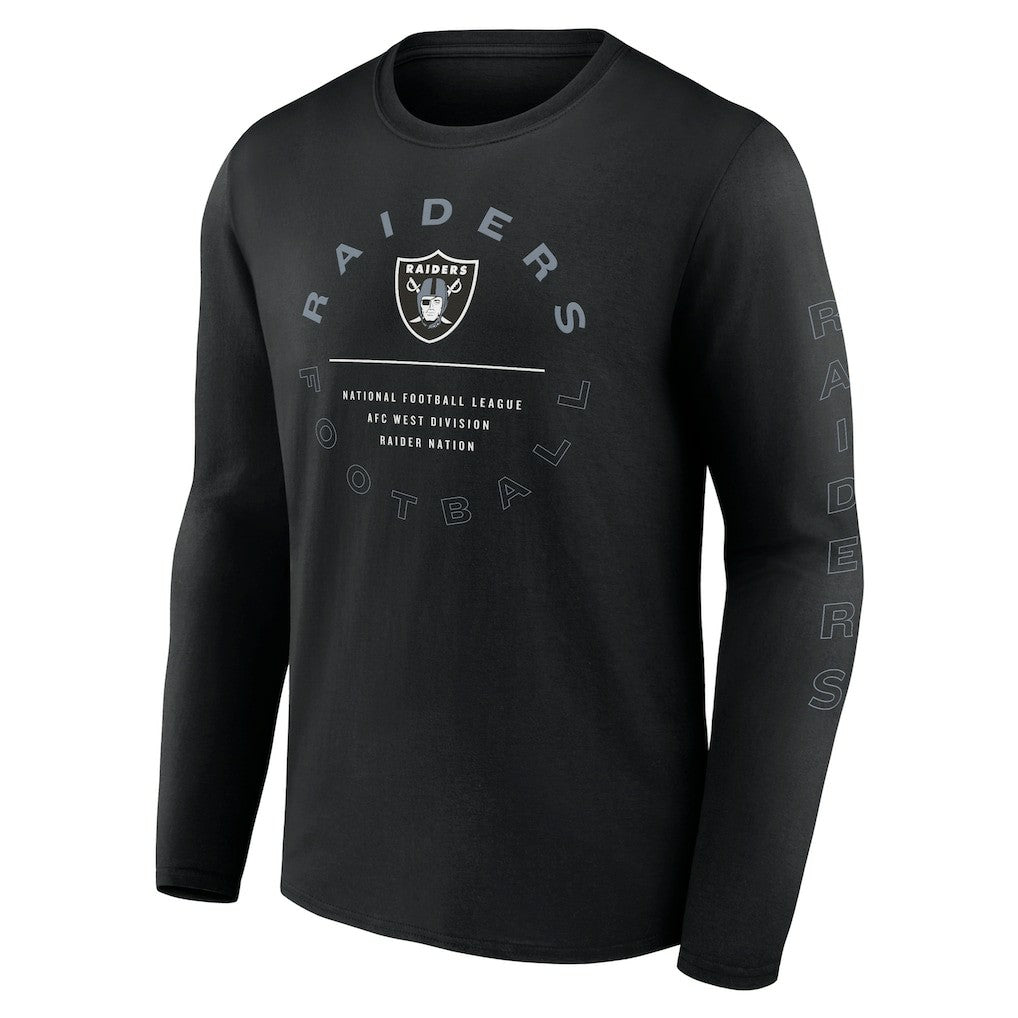 Fanatics Las Vegas Raiders Stat Sheet Long Sleeve T-Shirt Black