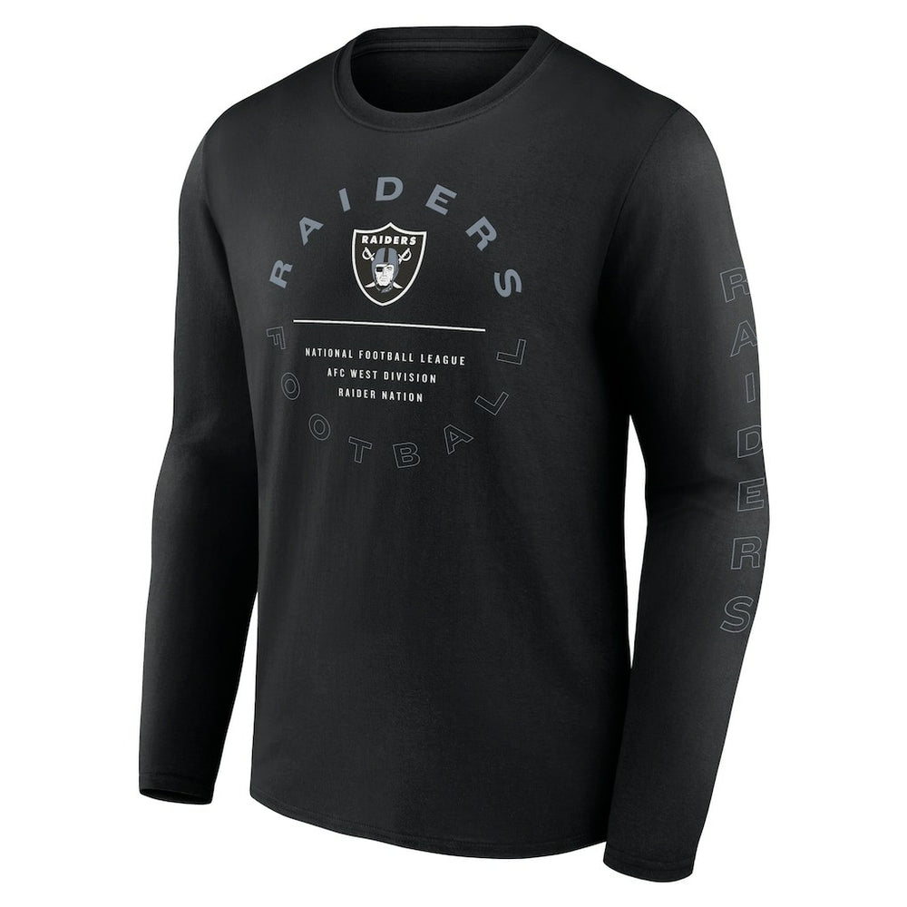 Fanatics Las Vegas Raiders Stat Sheet Long Sleeve T-Shirt Black