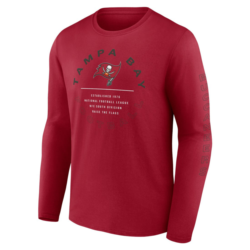 Fanatics Tampa Bay Buccaneers Stat Sheet Long Sleeve T-Shirt Red