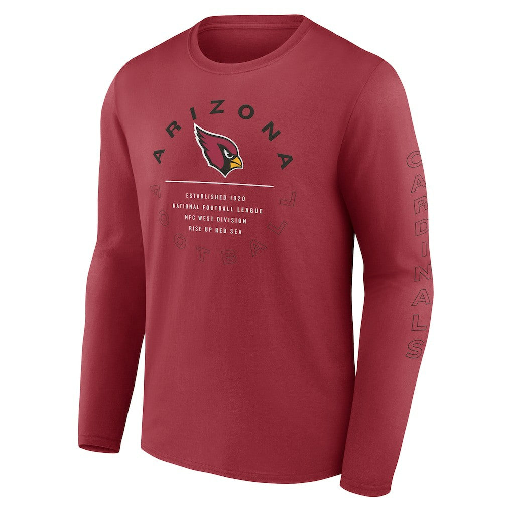 Fanatics Arizona Cardinals Stat Sheet Long Sleeve T-Shirt Cardinal