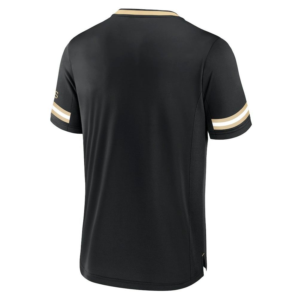 Fanatics New Orleans Saints Stripe Stacking T-Shirt Black