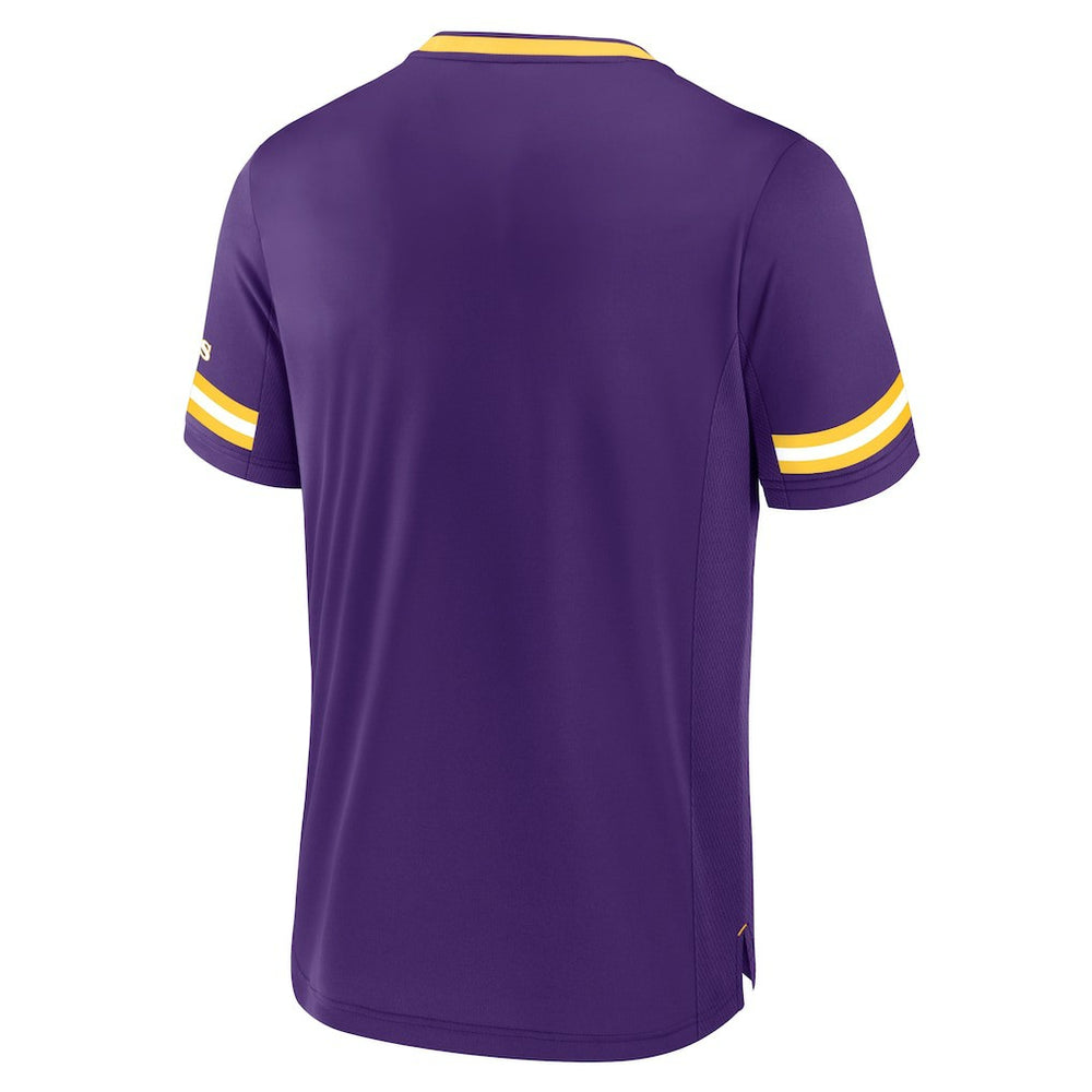 Fanatics Minnesota Vikings Stripe Stacking T-Shirt Purple