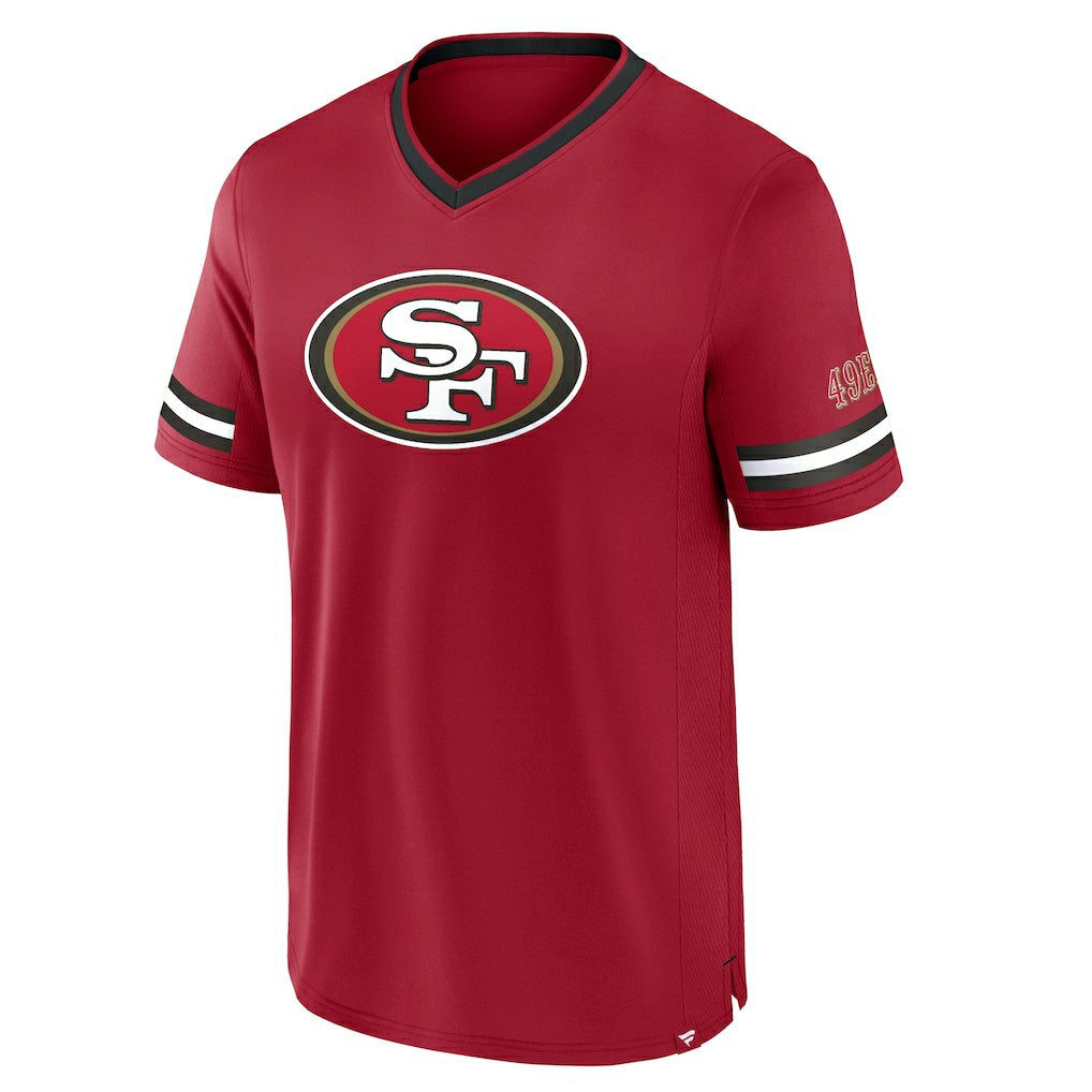 Fanatics San Francisco 49ers Stripe Stacking T-Shirt Scarlet