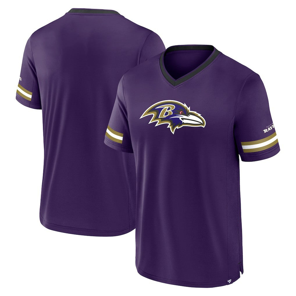 Fanatics Baltimore Ravens Stripe Stacking T-Shirt Purple
