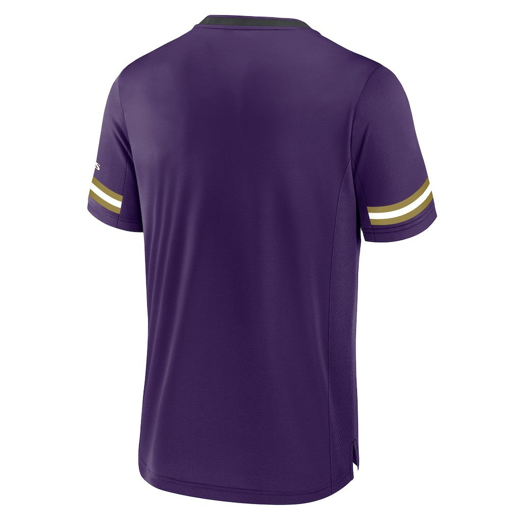 Fanatics Baltimore Ravens Stripe Stacking T-Shirt Purple
