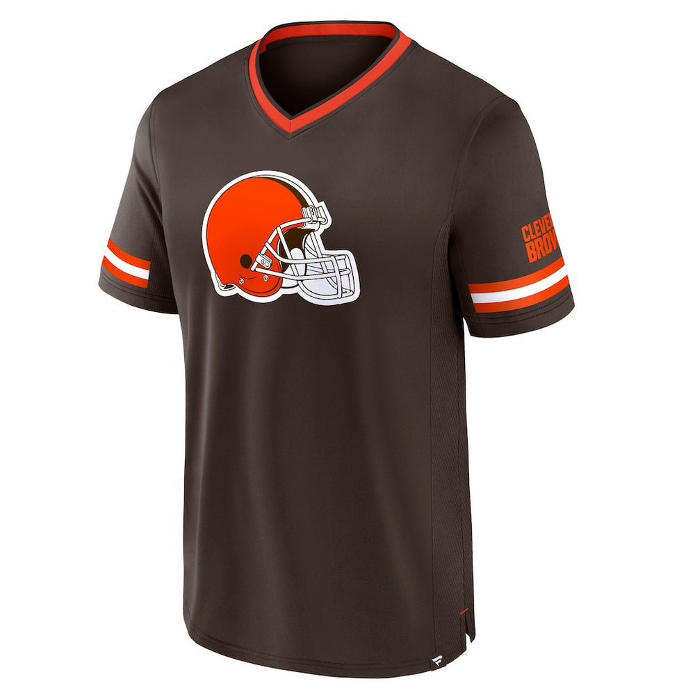 Fanatics Cleveland Browns Stripe Stacking T-Shirt Brown