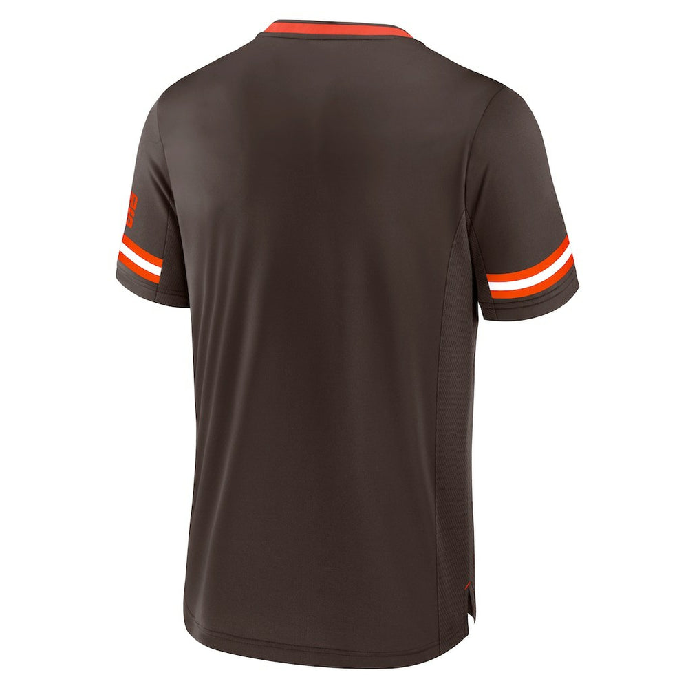 Fanatics Cleveland Browns Stripe Stacking T-Shirt Brown