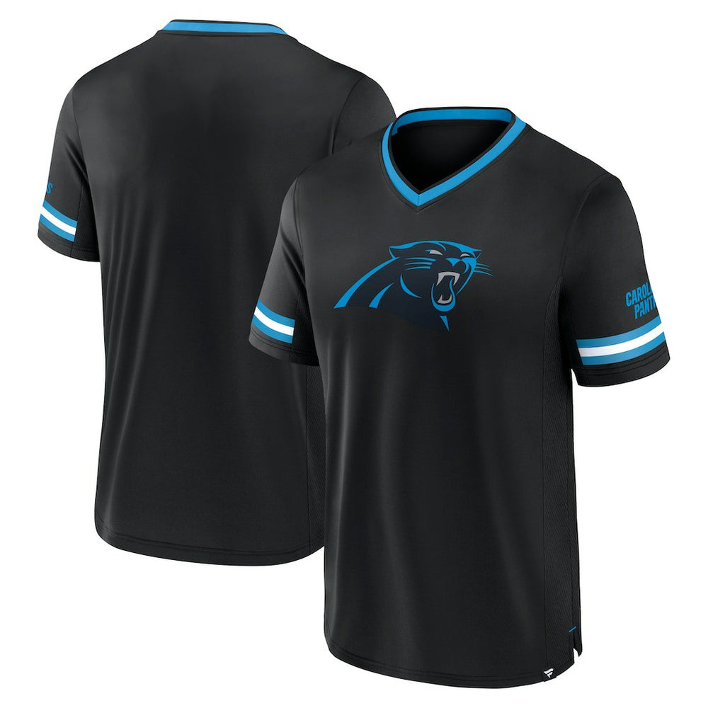 Fanatics Carolina Panthers Stripe Stacking T-Shirt Black