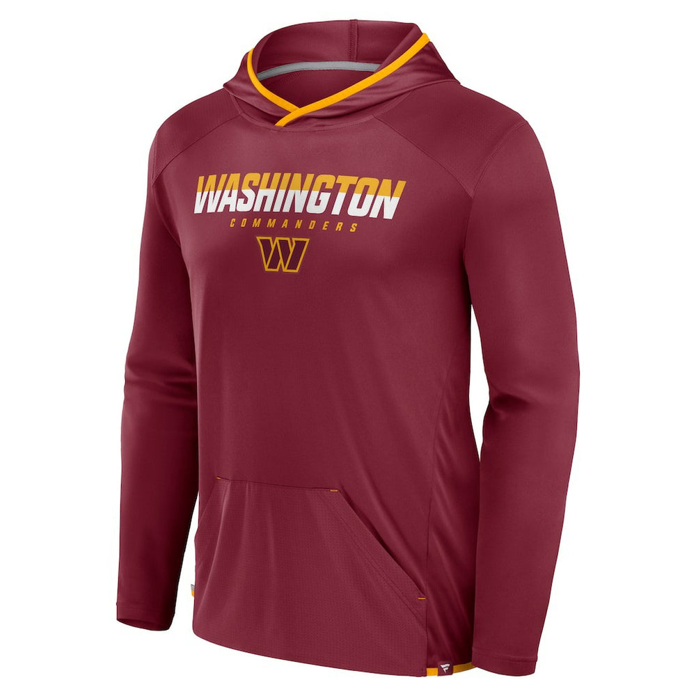 Fanatics Washington Commanders Transitional Defender Hoodie Long Sleeve T-Shirt Burgundy