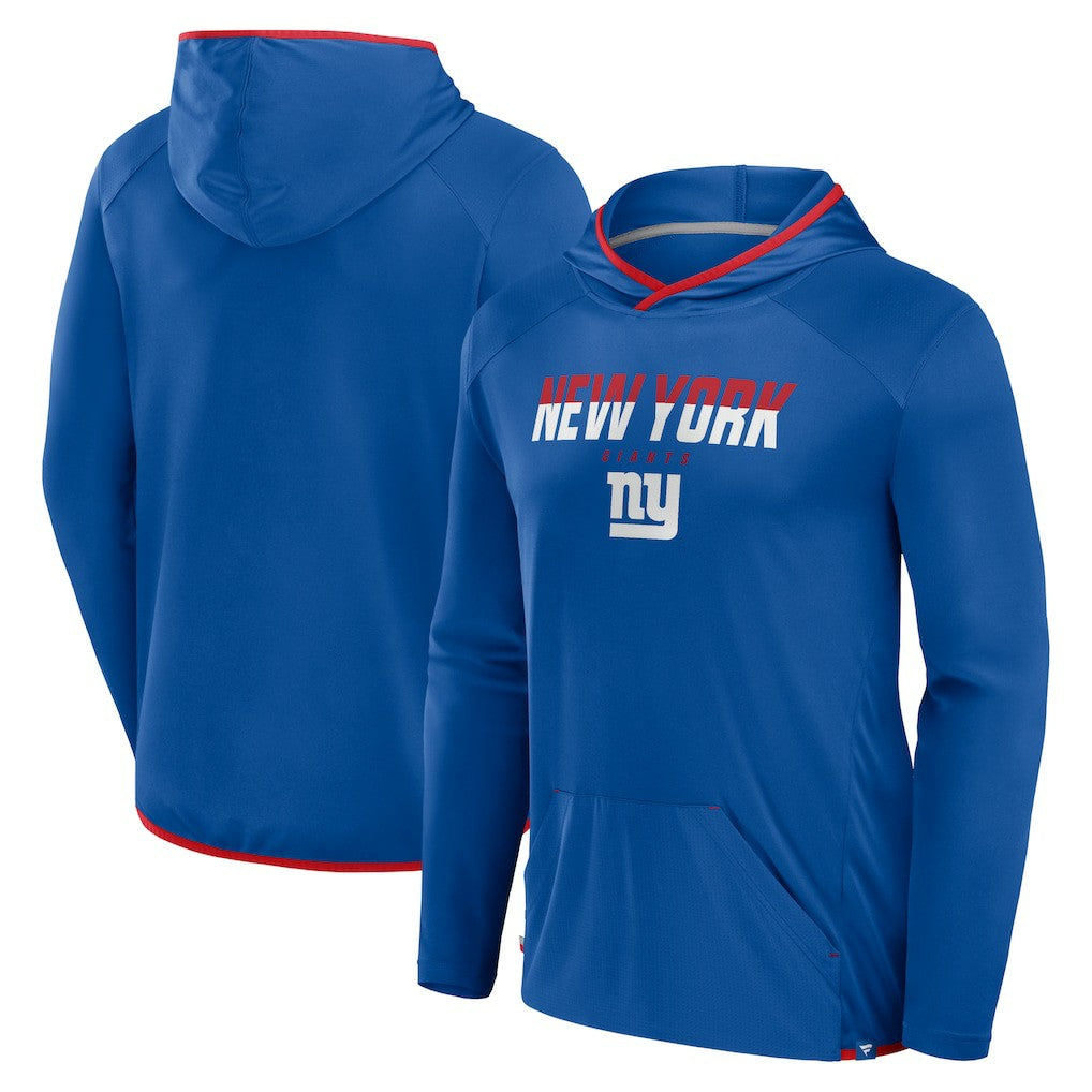 Fanatics New York Giants Transitional Defender Hoodie Long Sleeve T-Shirt Royal
